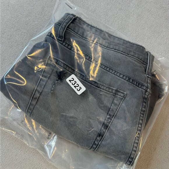 Joe's Jeans Mini Skirt Womens Size 31 Washed Black Destroyed Denim Frayed Hem - Picture 16 of 16